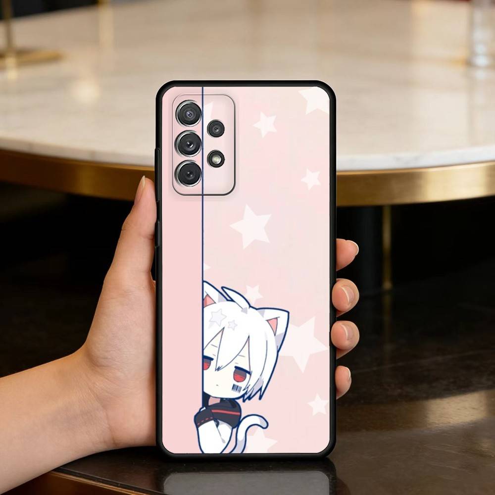 Singer M-Mafumafu Ctue Phone Case For Samsung Galaxy A73,A72,A71,A70,A53,A52,A51,Soft Silicone Black Cover
