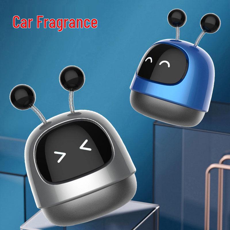 Robot Aromatherapy Car Ornament: Solid Balm Perfume & Creative Interior Accessory