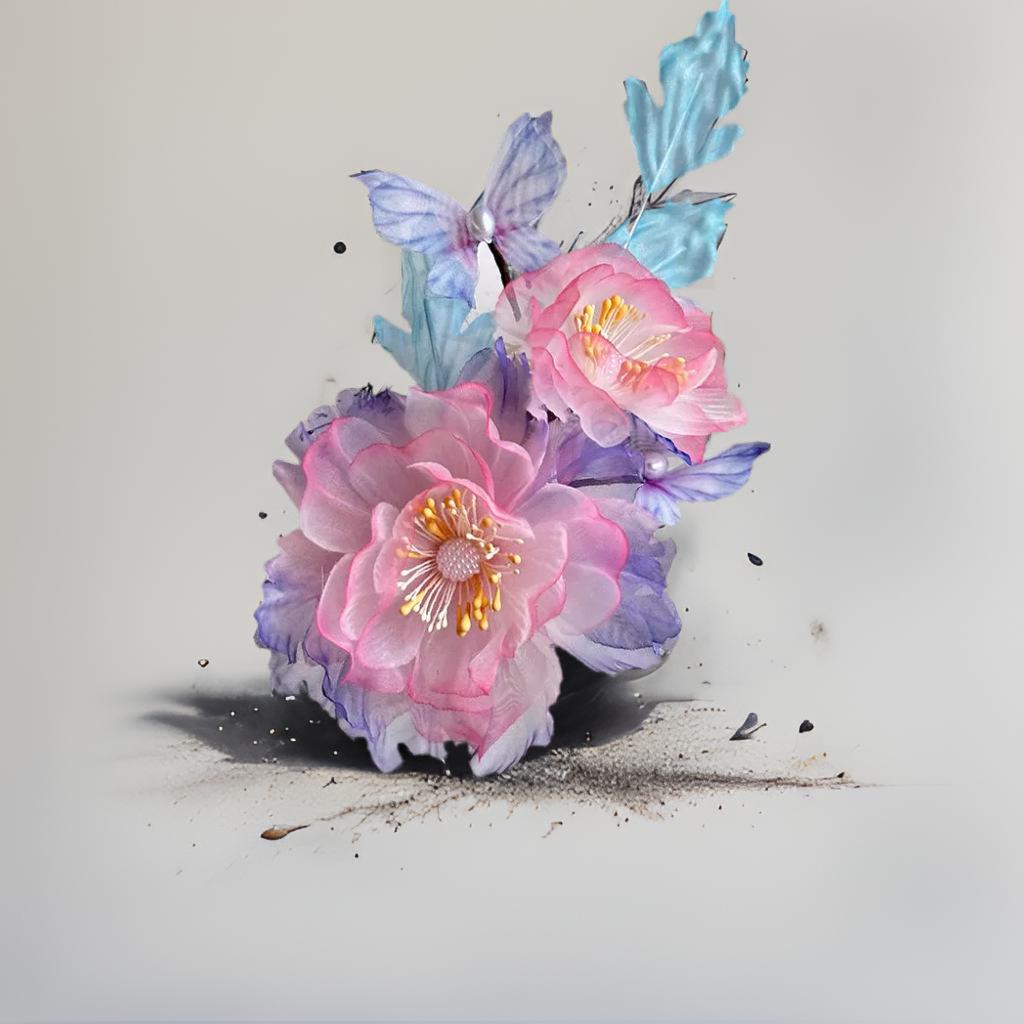 Women's Hanfu Headdress Hair Clip – Ancient Style Floral Accessory for Classical Dance