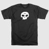 Camiseta Zero Skateboards Logo Crânio Único Preto Branco