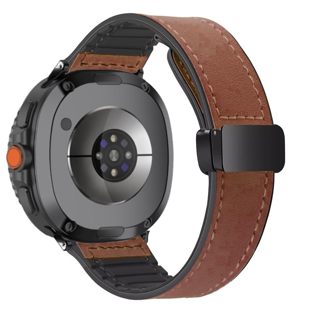 Silicone Leather Band for Samsung Galaxy Watch 8 40mm 44mm Watch 8 Classic 46mm Magnetic Bracelet Galaxy Ultra 2025 47mm Correa