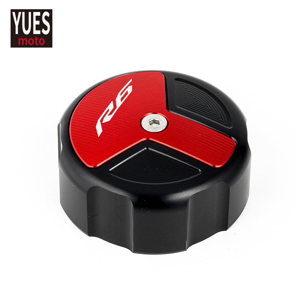 Motorcycle Accessories Rear Brake Fluid Reservior Cover Oil Cap NEW For YAMAHA R6 YZF R6 2000-