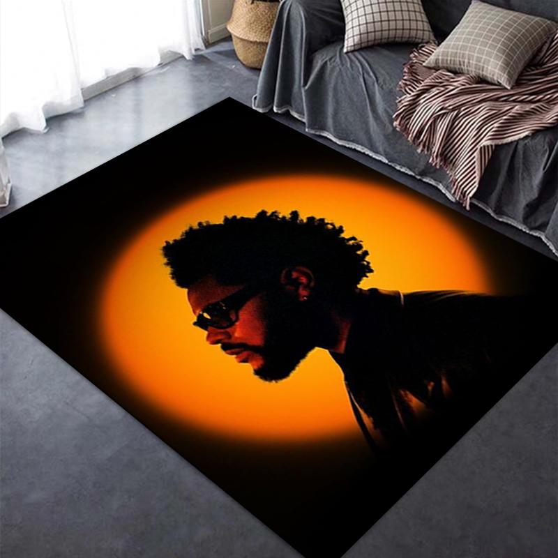 The Weeknd Teppich für Wohnzimmer Schlafzimmer Zuhause Sofadekoration, Kinder Spiel rutschfeste Bodenmatte