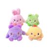 Plush Cute Playful Rabbit Keychain Soft Toy Adorable Addition For Bags Keys And