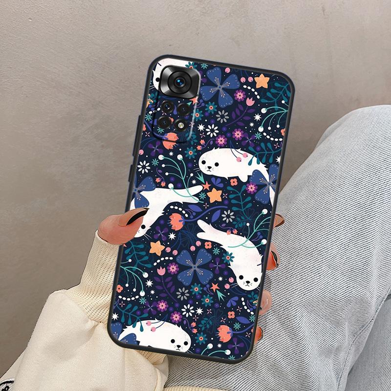 Baby Seals For Xiaomi Redmi Note 14 10 11 12 13 Pro 11S 12S Case Cover For Redmi 15 15C 14C 10C 12C 13C