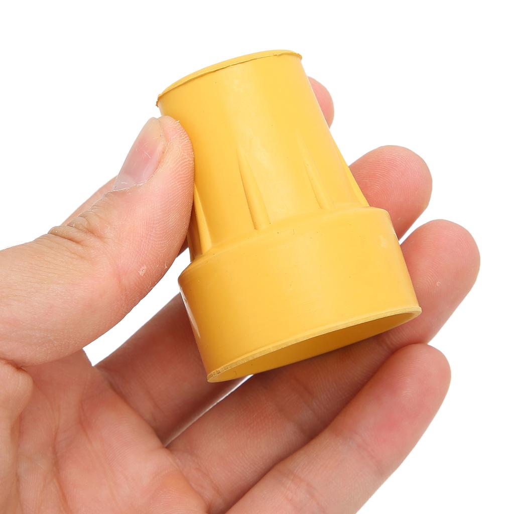 5 STÜCKE Einzelwinkel Gehstockspitzen 3/4 Zoll Imitationsreifenprofil Konservierend Rutschfestes Gummi 19mm Krückenspitzen für Handkrücke