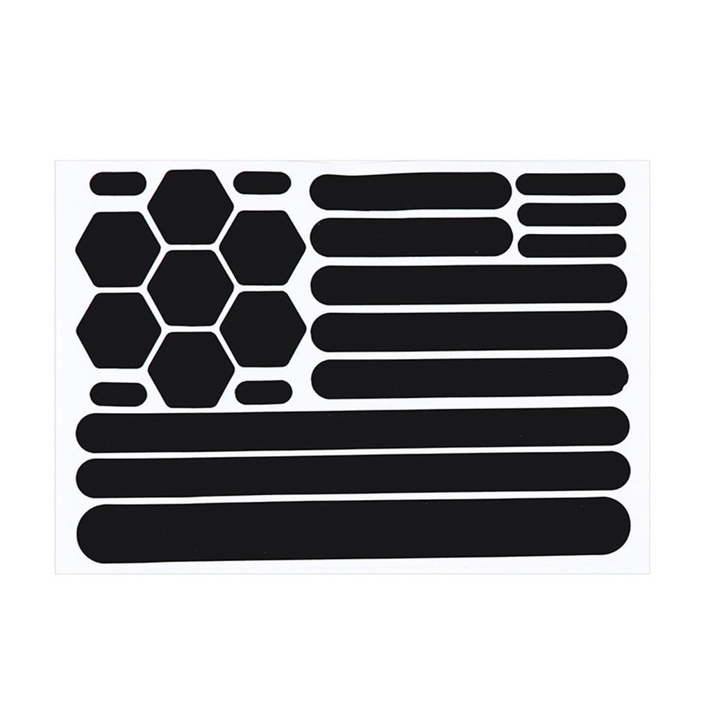Black Highly Reflective Tape Waterproofs Car Wheel Hub Reflective Sticker Cycling Bicycles Strong Reflective Stickers