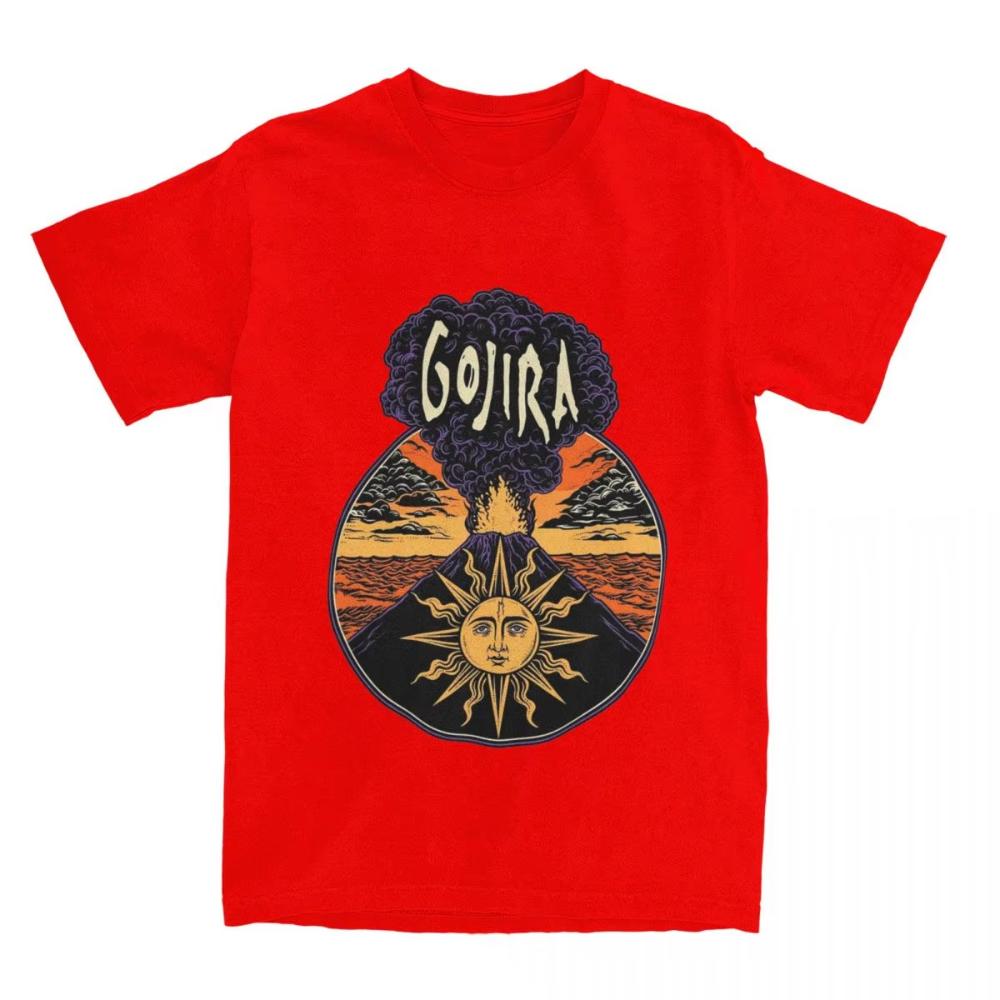 Men Women T-Shirts Gojiras Music Heavy Metal T-Shirts Humor Beach Tee Shirt Y2K Basic Custom Logo Cotton Tops Gift Idea