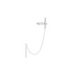 Tassel Earrings Long Niche Fashion Versatile Sweet Cool Face Thin Slightly Inlaid Zircon Cross Earrings