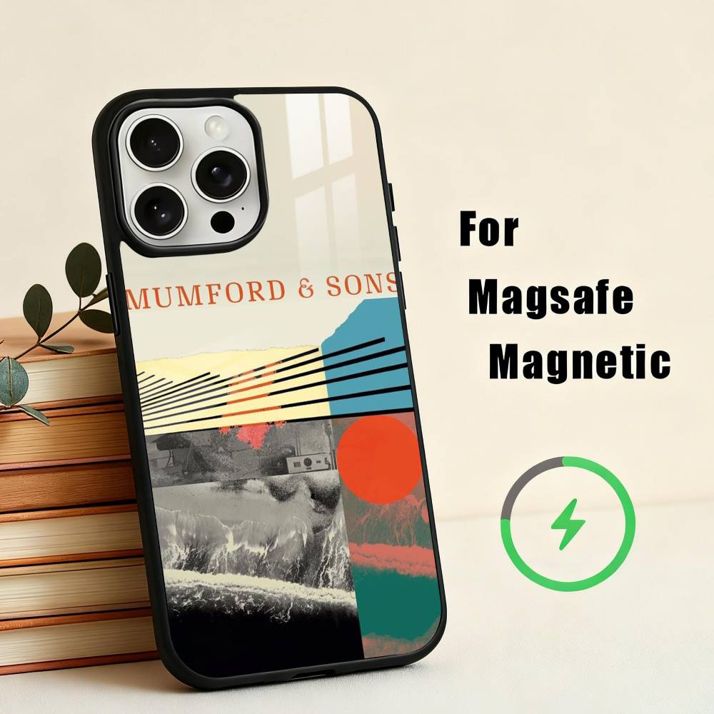 Heartfelt B-Band M-Mumford & Sons  Phone Case For iPhone 17,16,15,14,13,12,Plus,Pro,Max for Magsafe Magnetic Wireless Charging