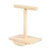 Parrot Rocking Stand Bird Toy Prickly Ash Wood Interactive Spinning Perch for Small To Medium Parrots