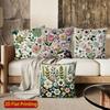 2D Vintage Embossed Floral Throw Pillow Covers** Pattern Cushion Cover Suitable For Sofa Bedroom Car Pillow Cover