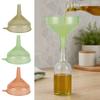 2Pcs Wide Mouth Kitchen Filling Funnel Oils Liquid Soy Sauce Powder Transfer Funnel