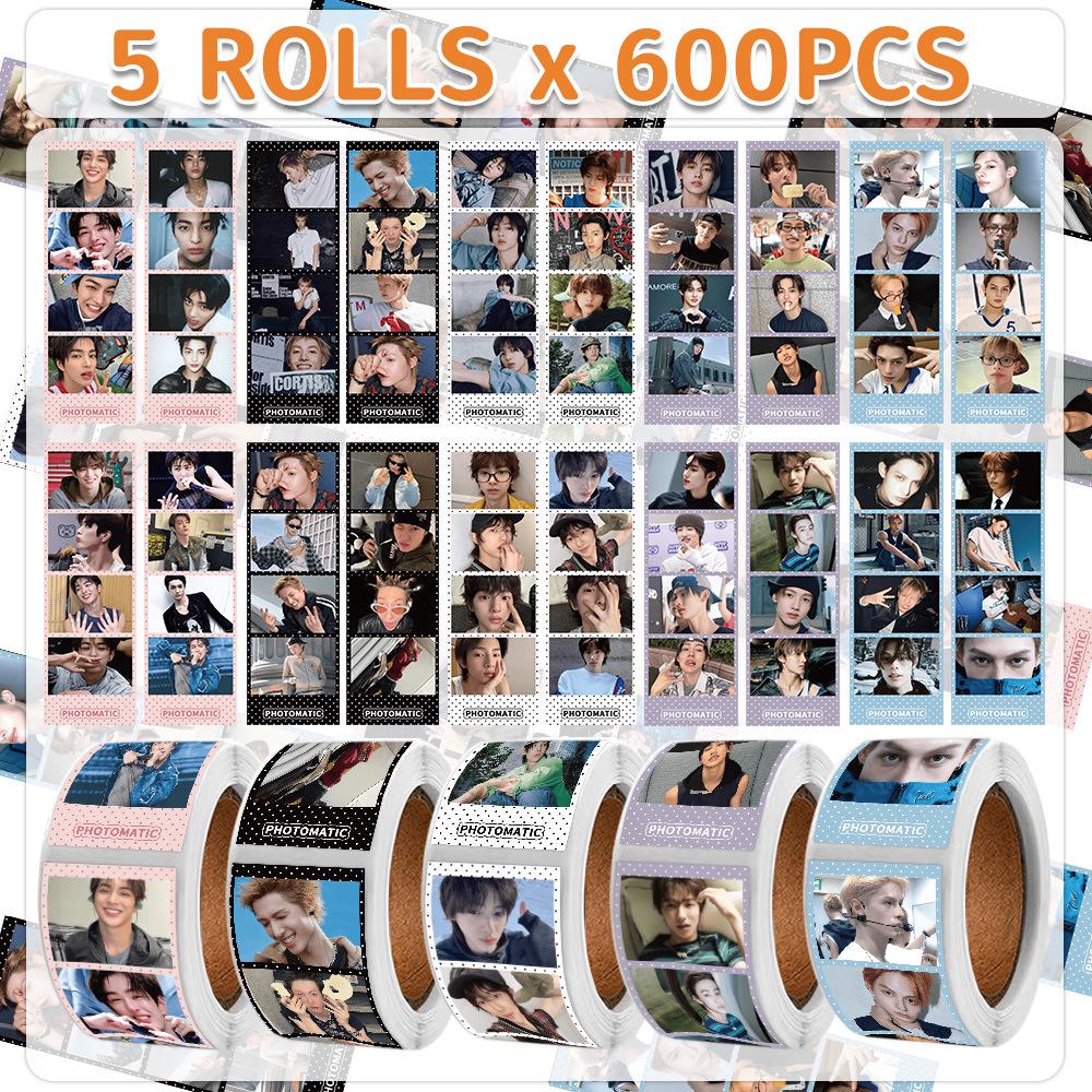 CORTIS Square Creative Sticker Roll: Korean Mobile Phone Gift Decoration, Sealing, and Journaling Tape.