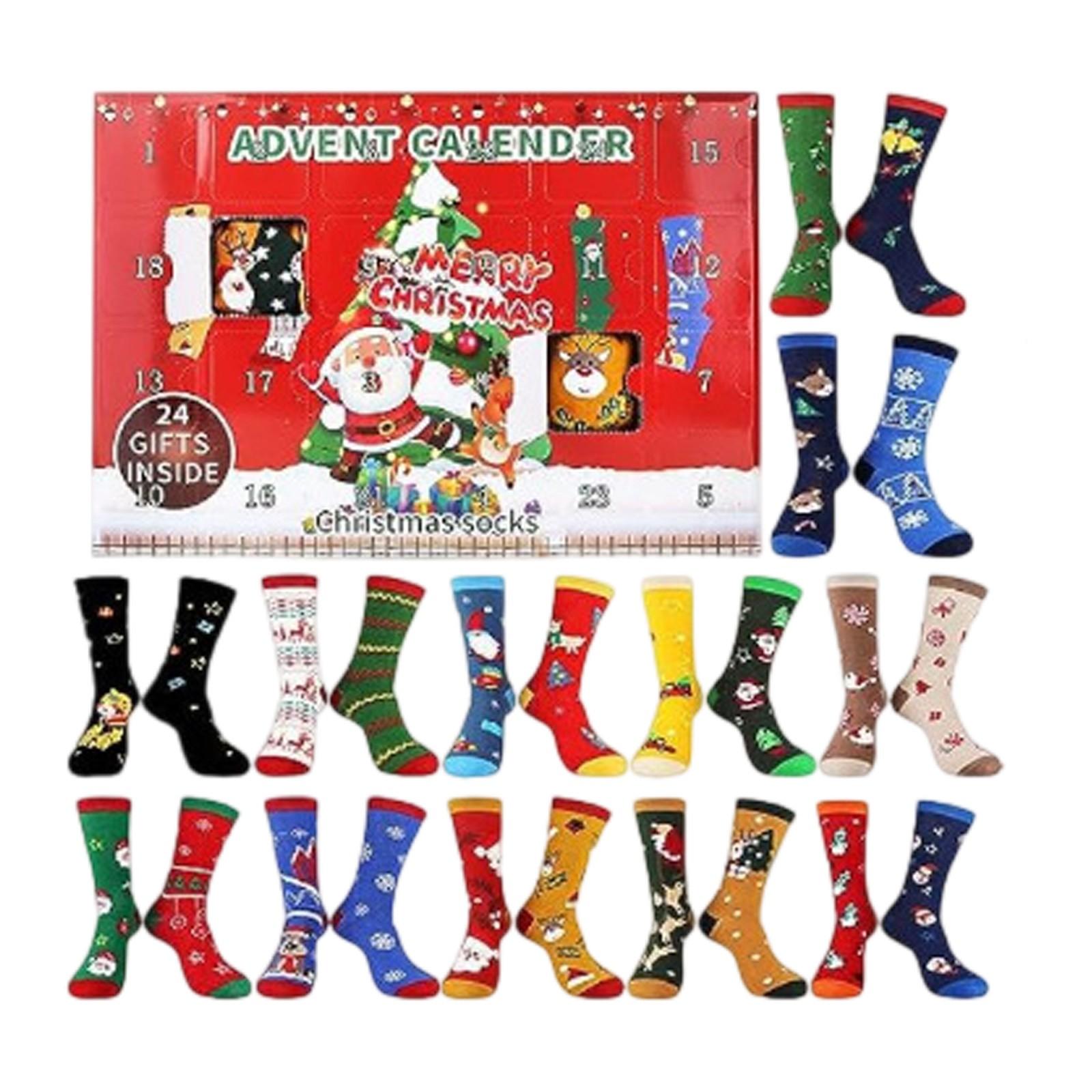 

Рождественские носки Слепые коробки Рождественский подарок Носки Милые Праздничные носки Украшение для дома One Size