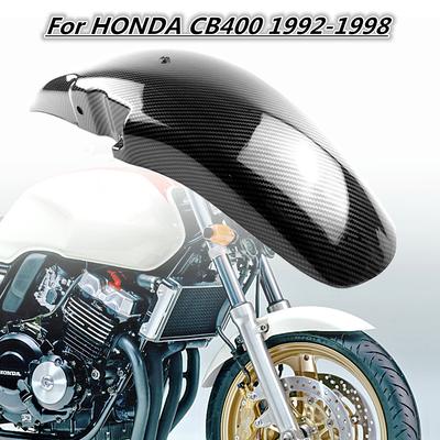 ABS Carbon Fiber Motorcycle Front Mudguards Fender Mud Splash Guard For HONDA CB400 1992 1993 1994 1995 1996 1997 1998