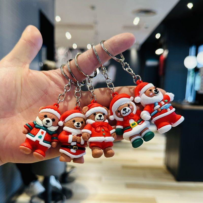 Jule-nøkkelring Tegneserie Teddybjørn Anheng Kjøpesenter Høytidsarrangement Dekorasjon Jul Bank Selskap Liten Gave