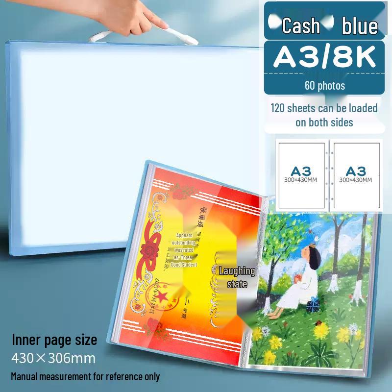 

Children s Art & Sketch Collection: 2 Picture Albums, Storage for Drawings, Clips for Paper/Posters, 3 Painting Books