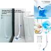 Modern Minimalist Disposable Toilet Brush Set With Cleaning Liquid For Home Bathroom Cleaning Supplies