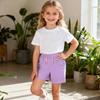 Summer New Arrivals: Girls' Shorts, Children's Casual Trousers, Small To Medium Sizes, Embroidered Sports Trousers, Children's Clothing