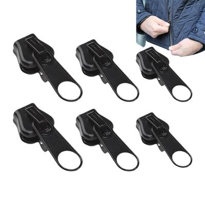 6pcs Fix Zip Puller Universal Instant Zippers Fix Zipper Repair Kit Replacement Zipper Pull Slider For DIY Sew Accessories