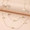 New European and American retro multi-layer pearl necklace autumn and winter fashion temperament long sweater chain accessories necklace