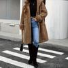 Hooded Teddy Fleece Ladies Coat Loose Mid-length Lamb Fleece Autumn and Winter Thickened Warm Coat