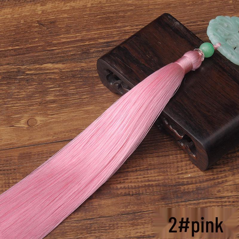 Fu Shou Imitation Jade Hanfu Waist Tassel Pendant with Lantern and Table Runner Accents