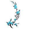 Fabric Applique for DIY Projects Cherry Blossom Patches Clothing, Vintage Plum Sewing Patches, Iron On Flower Jackets Floral Appliques Jeans