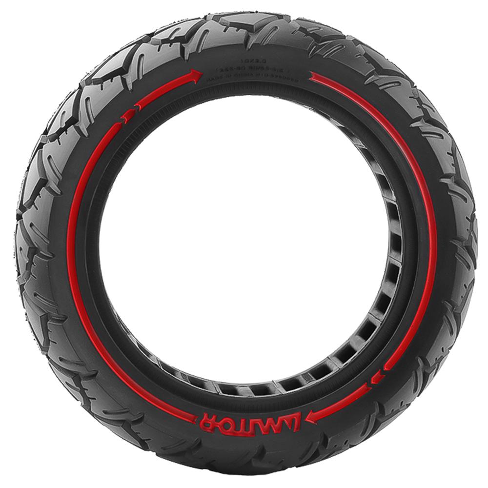 

AMITOR 10x3 10-Inch Scooter Replacement Wheel Red Line Decor Rubber Tire for 53.5mm Slot A
