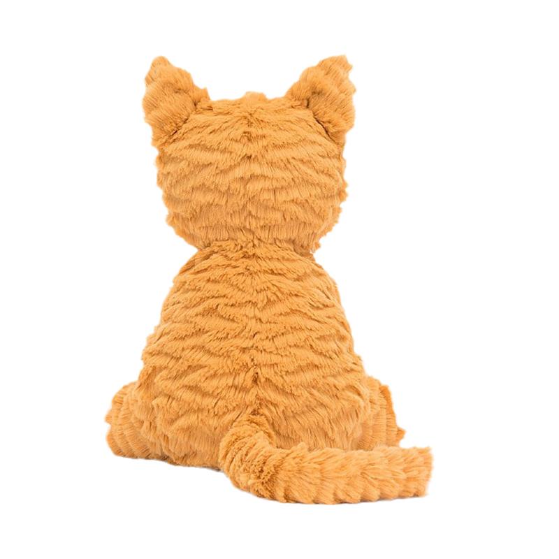 JELLYCAT Wavy Fur Series Ginger Kitten Cute Doll Plush Doll 23cm Tall
