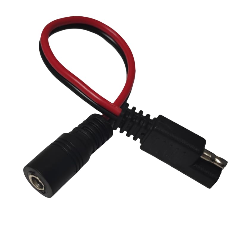 

AIGOU-Life SAE - DC5521 Heatmaster Heat Master Compatible Harley Harley 14AWG 15A Motorcycle Charger Converter Plug 20cm Black (ETC-HM-CHG)