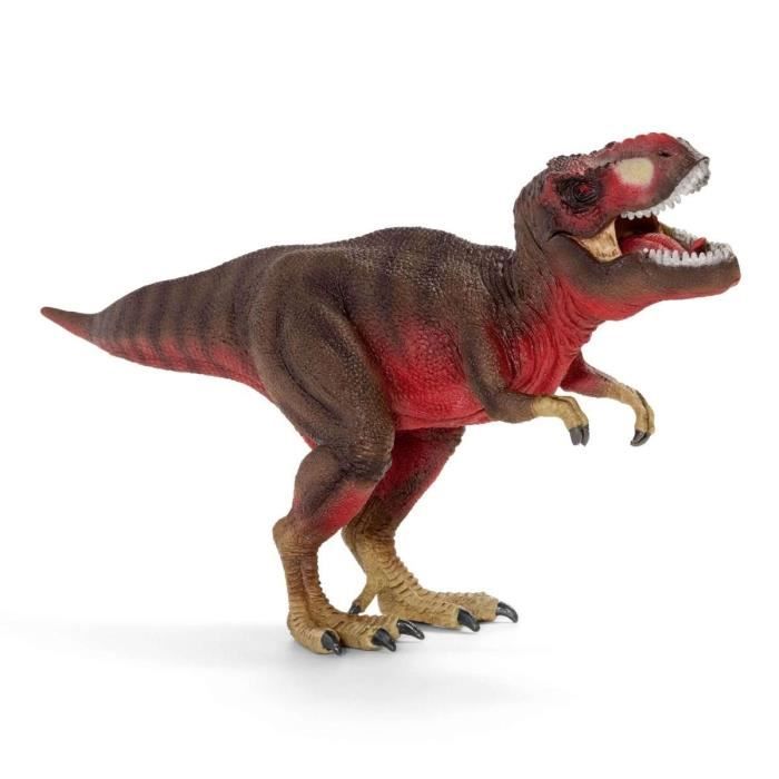 Figurine Tyrannosaurus-Rex rouge, Roi des dinosaures avec mâchoires mobiles, jouet réaliste, schleich 72068 DINOSAURS, des 4 ans