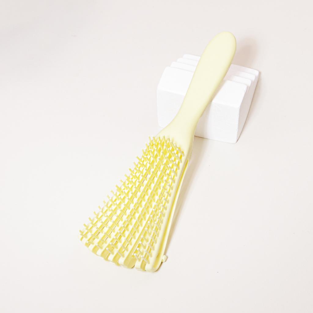 Szczotka do masażu skóry głowy kręcąca do włosów opadających szczotka antystatyczna do mokrych włosów kręconych narzędzie fryzjerskie do salonu Specjalna do peruk z prawdziwych włosów