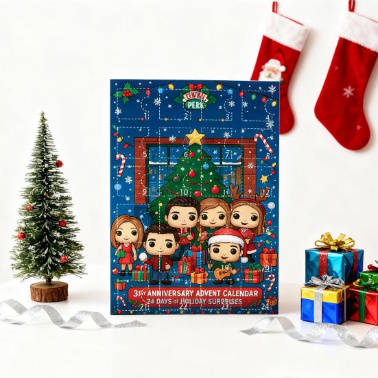 Weihnachtsspielzeug Adventskalender 24-Tage Countdown Box Multifunktionale Feiertagsdekoration für Kinderzimmer Autos Häuser