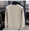 Men's Winter Warm Velvet Knit Pullover Sweater - Solid Color, Round Neck, Versatile Layer
