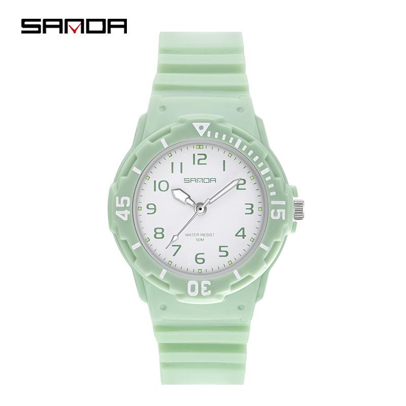 Sanda Fashion Couple Watches: Fresh, Versatile, Waterproof, Night Vision Luminous Style for Men & Women