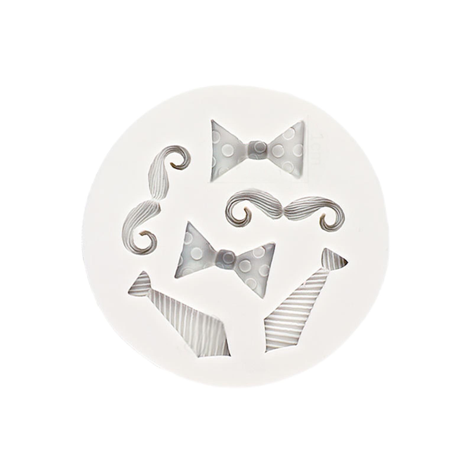 

Силиконовые формы для тортов, борода, галстук-бабочка, кекс, силиконовая гибкая форма, инструменты для украшения торта, пищевой силикон One Size