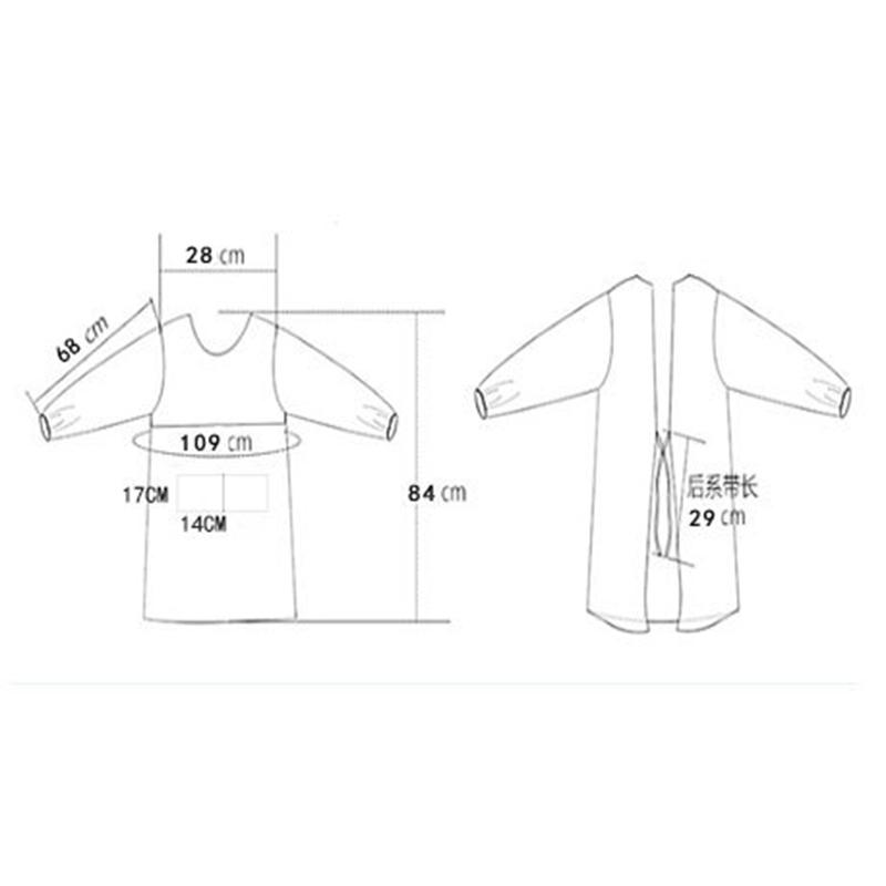 Fashion Kitchen Apron For Woman Cooking Baking Bibs Winter Cleaning  apron Long sleeves Aprons Bibs Kitchen accessories Tools