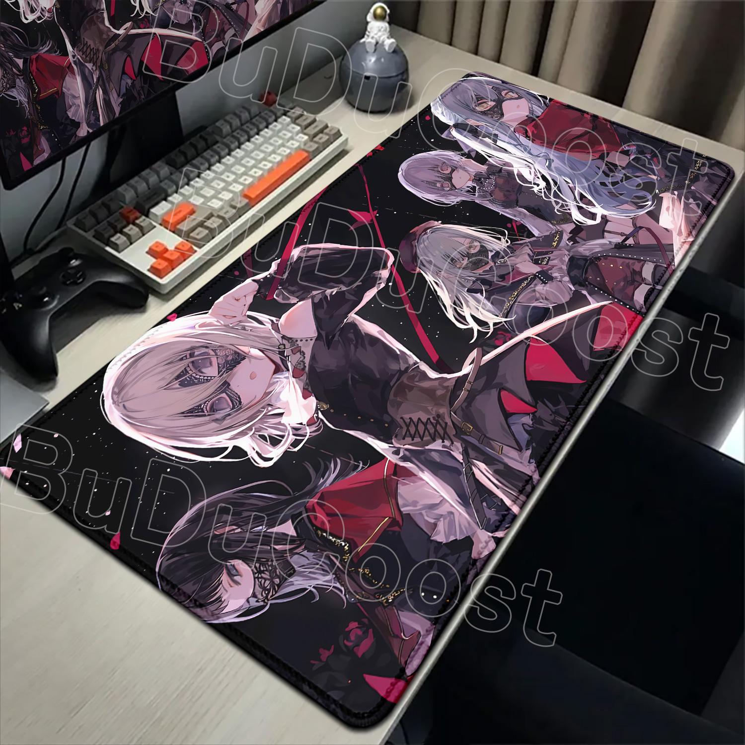 

BangDream Ave Mujica Sakiko Togawa Mutsumi Wakaba Mouse Pad Anime Girl Mouse Mat XXL Large Mousepad Keyboard Pad Desktop Carpet 600x300x2mm