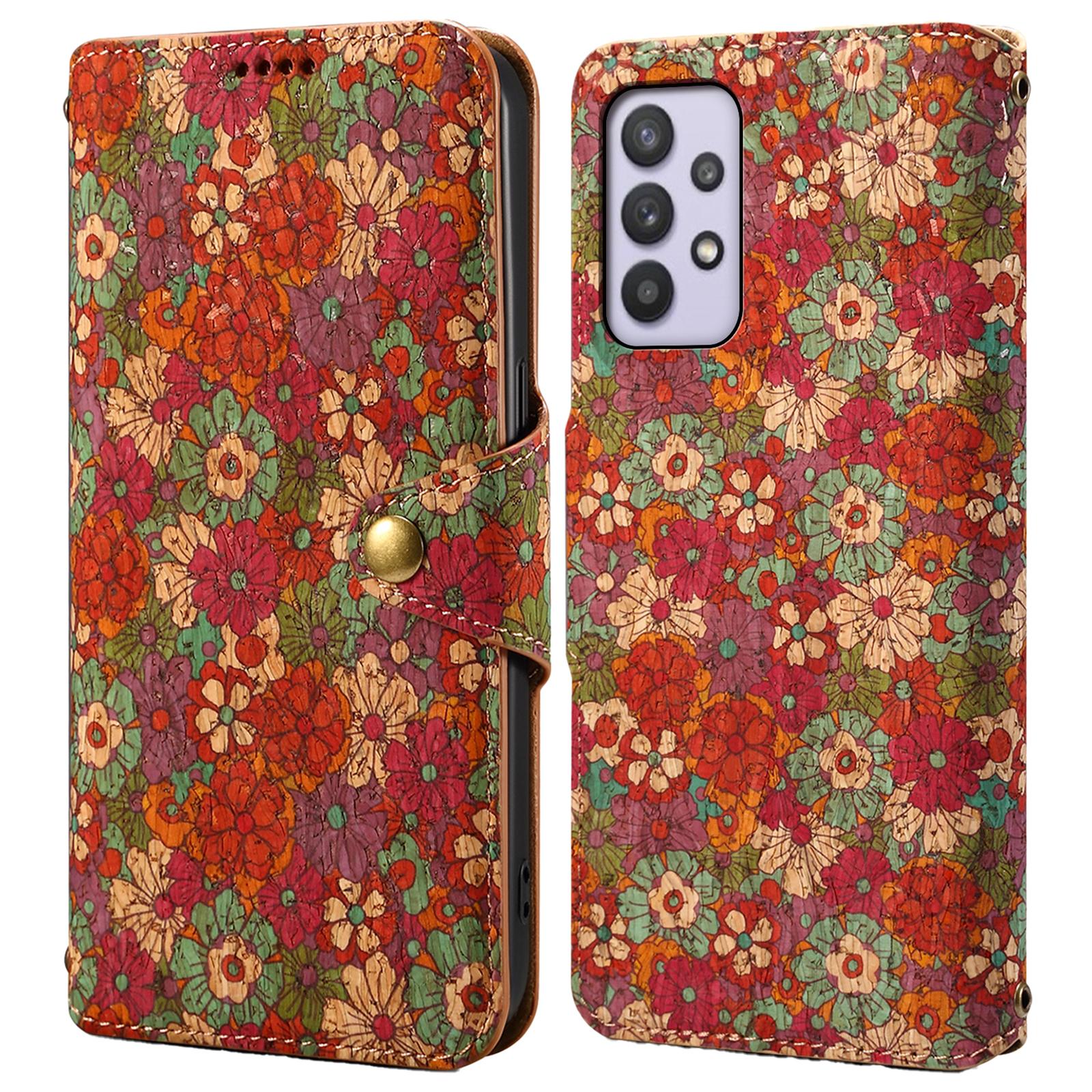 

For Samsung Galaxy A32 5G/M32 5G Wallet Phone Case Pattern Printing Leather Flip Cover with Stand C