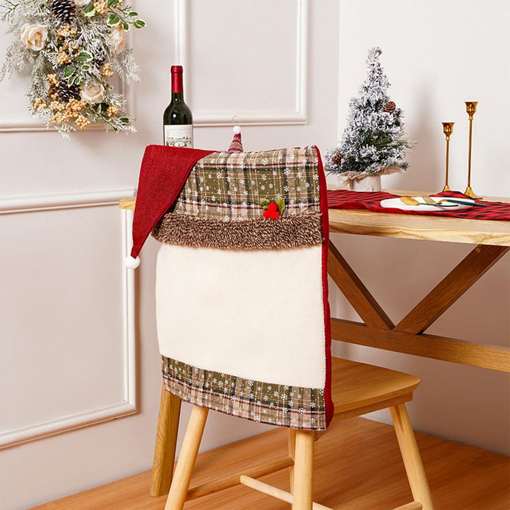 Weihnachtsmann Stuhlhussen Weihnachtsdekorationen Partydekorationen Weihnachts-Stuhlhussen