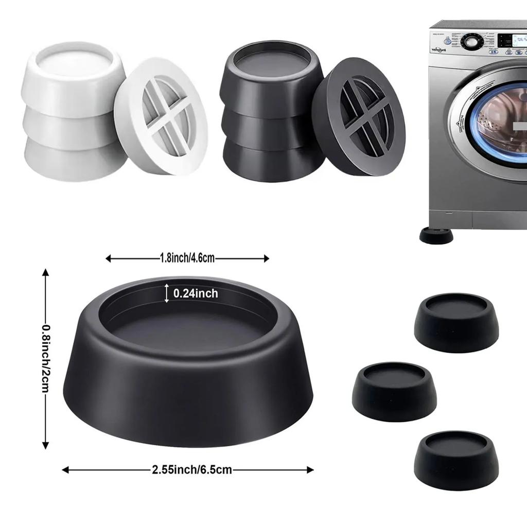 4/8PCS Washing Machine Anti Vibration Pads, Universal Fit for Refrigerator Dryer Furniture, Anti-Slip Rubber Feet