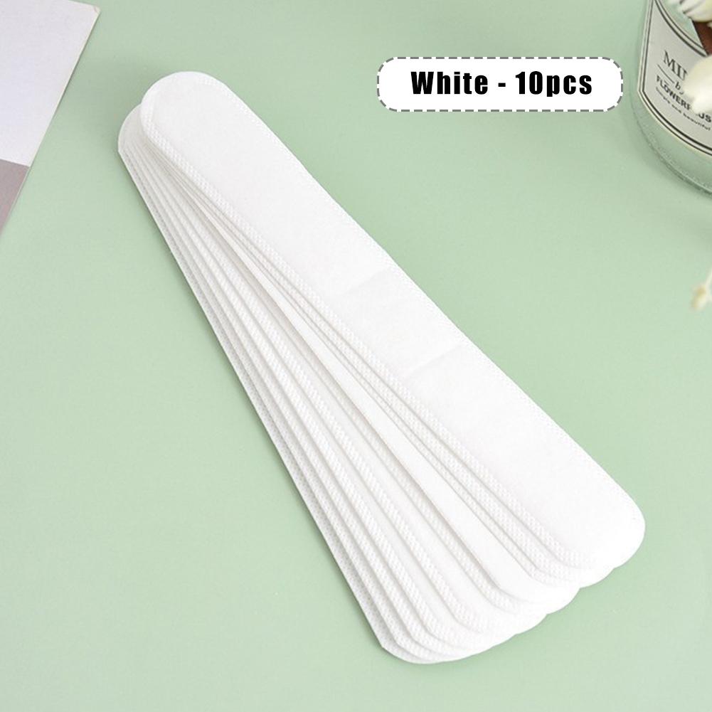 10pcs/pack Disposable Neck Neckline Sweat-absorbing Stickers Shirt Hat Sweat-proof Stickers for Men Women