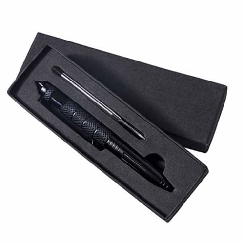 Tactical Pen, Self-Defense Multi-Function Safety Tungsten Pen, Glass Breaker, Emergency Defense Pen (Black)