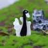 Blucome Handmade Vivid Black Swan Shape Brooch Acrylic Animal Brooches Small Size For Kids Women Pins Corsage Clips Pins Jewelry