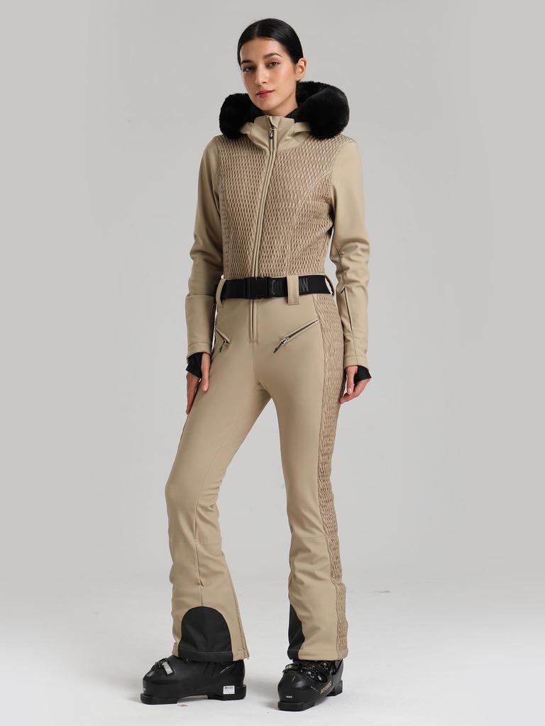 Women's High-End Winter Ski Suit: Windproof, Waterproof, Warm, One-Piece for Double-Board Skiing