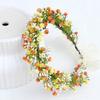 Simulated Flower Floral Headband Korean Style Bridal Wreaths Sweet Wedding Headpiece  Girl