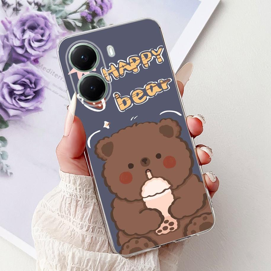 For Xiaomi Poco X7 Pro 5G Case Fashion Flower Queen Pattern Soft Silicone Clear Phone Cover For Xiaomi Poco X7 PocoX7 Pro Fundas