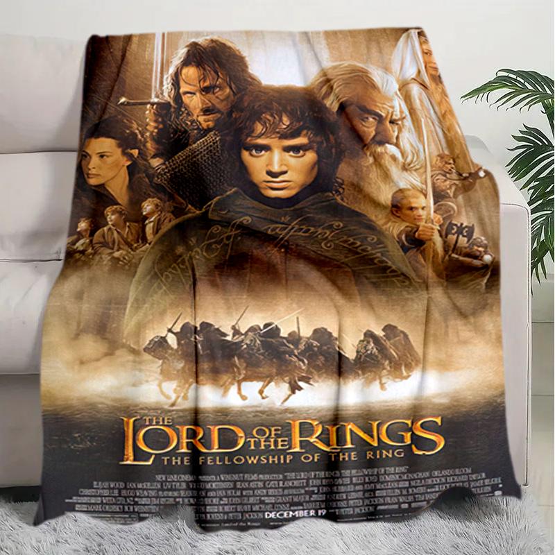 1PC The Lord of the Rings blanket, all-season lightweight home office outdoor nap multifunctional blanket, Christmas gifts